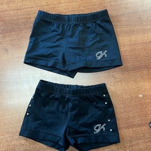 2 pairs GK Gymnastics shorts